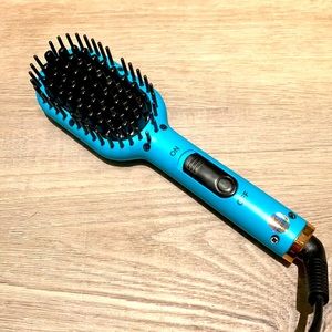 Amika - Polished Perfection Straightening Brush Blue Mini